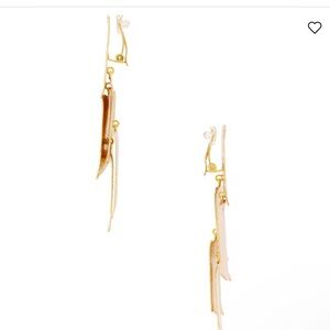 Tuckernuck Gold and Pink Modern Earrings
